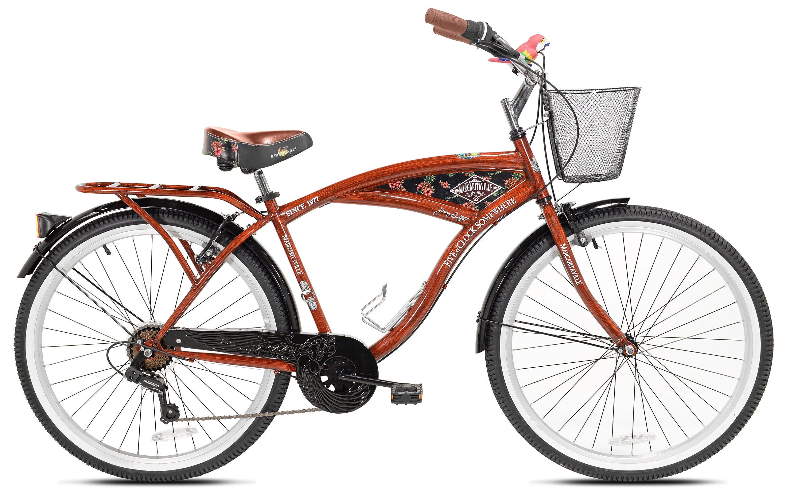 Kent 26 Margaritaville Men s Cruiser Bike Wood Grain Color M A Distributors Co